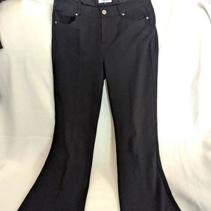 Calvin Klein black boot cut straight leg comuter pants